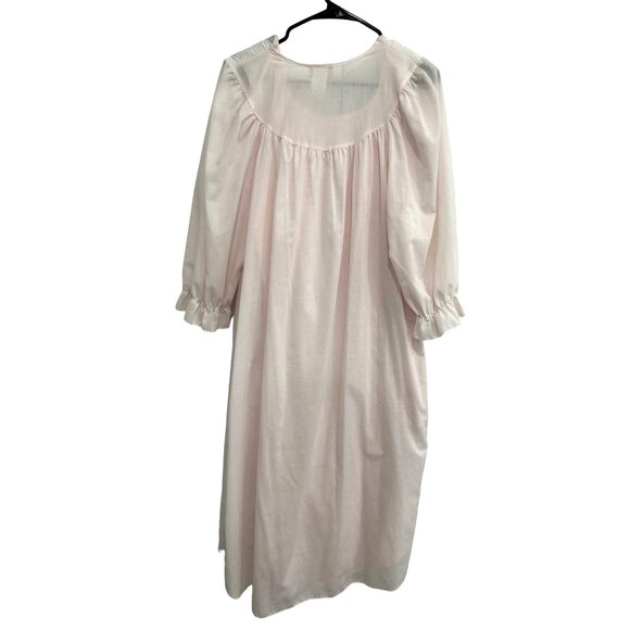 Vintage Cachet Pink Floral Embroidered Nightgown Set - Picture 3 of 12